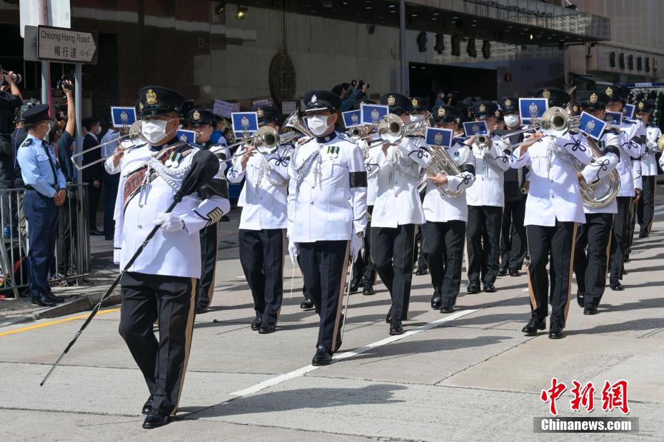 香港警队为水警总督察林婉仪举行最高荣誉丧礼