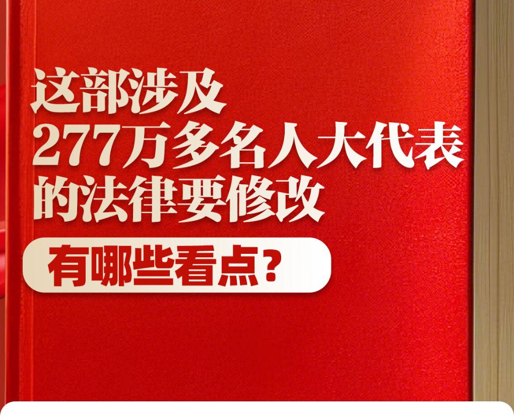 两会新华视点丨这部涉及277万多名人大代表的法律要修改，有哪些看点？