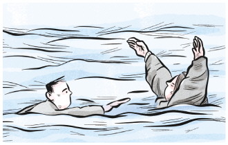 刺骨寒江中,他托起十五岁女孩的生命