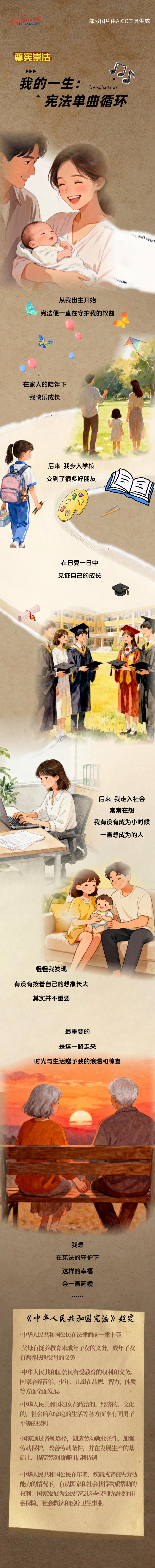 【尊宪崇法】AI漫画 | 我的一生：宪法单曲循环