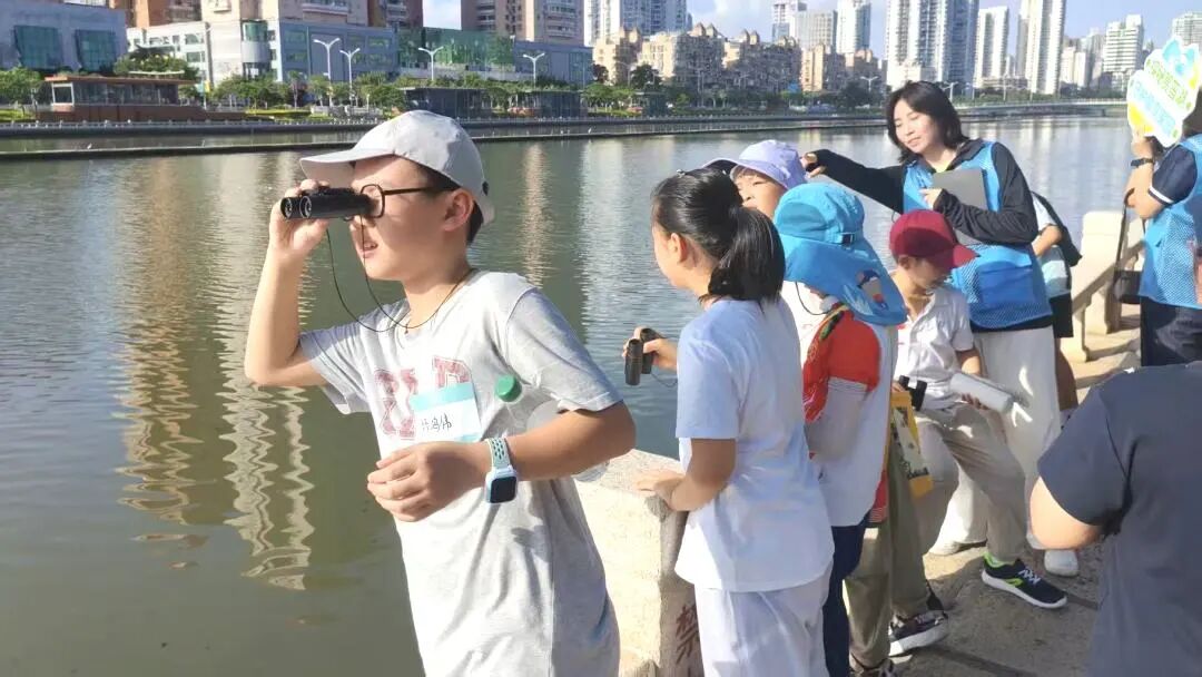 筼筜湖畔,少年偕青绿同行