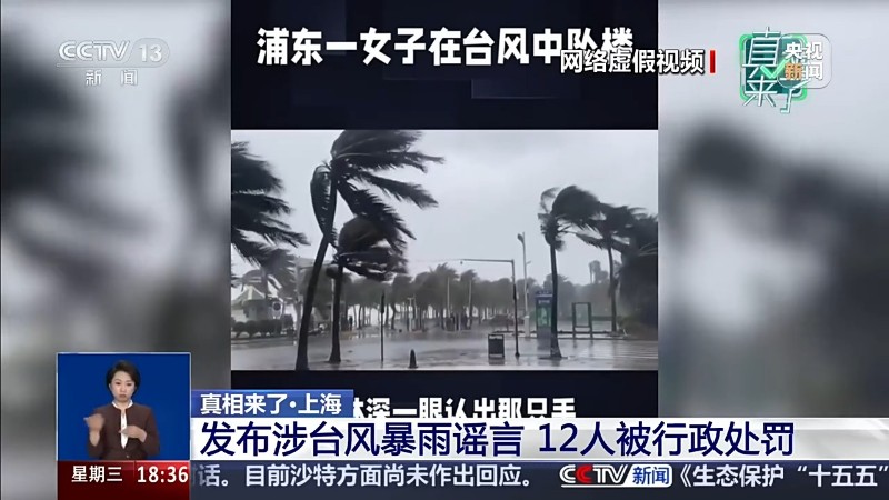 AI生成视频拼接虚假场景 这些涉台风信息都是谣言!