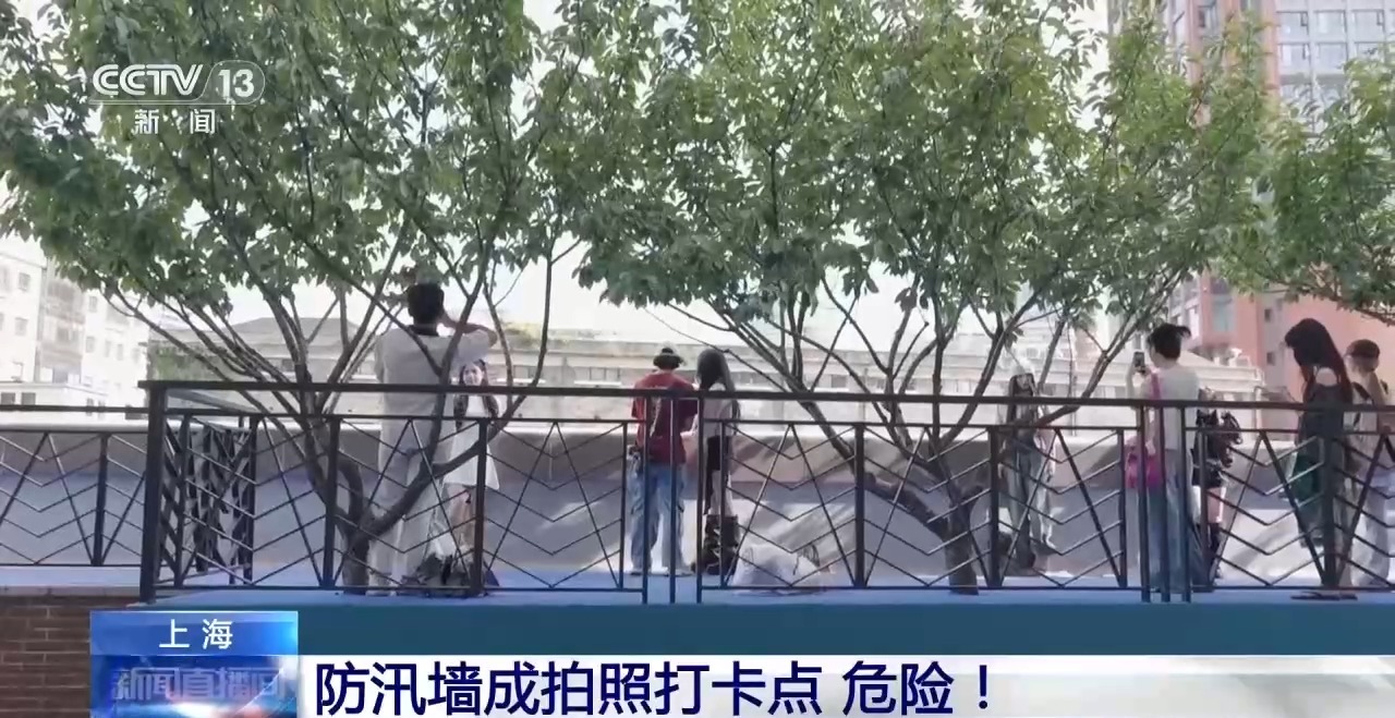 莫冒险!防汛墙成拍照打卡点 小心隐藏的落水风险