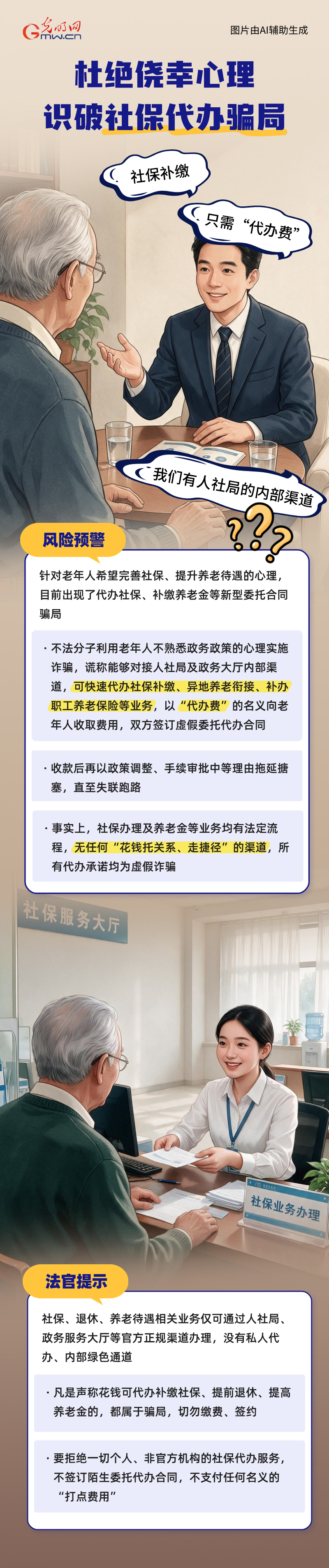 光明云说法 | 擦亮双眼识陷阱,守住养老“钱袋子” 光明云说法 | 擦亮双眼识陷阱,守住养老“钱袋子”