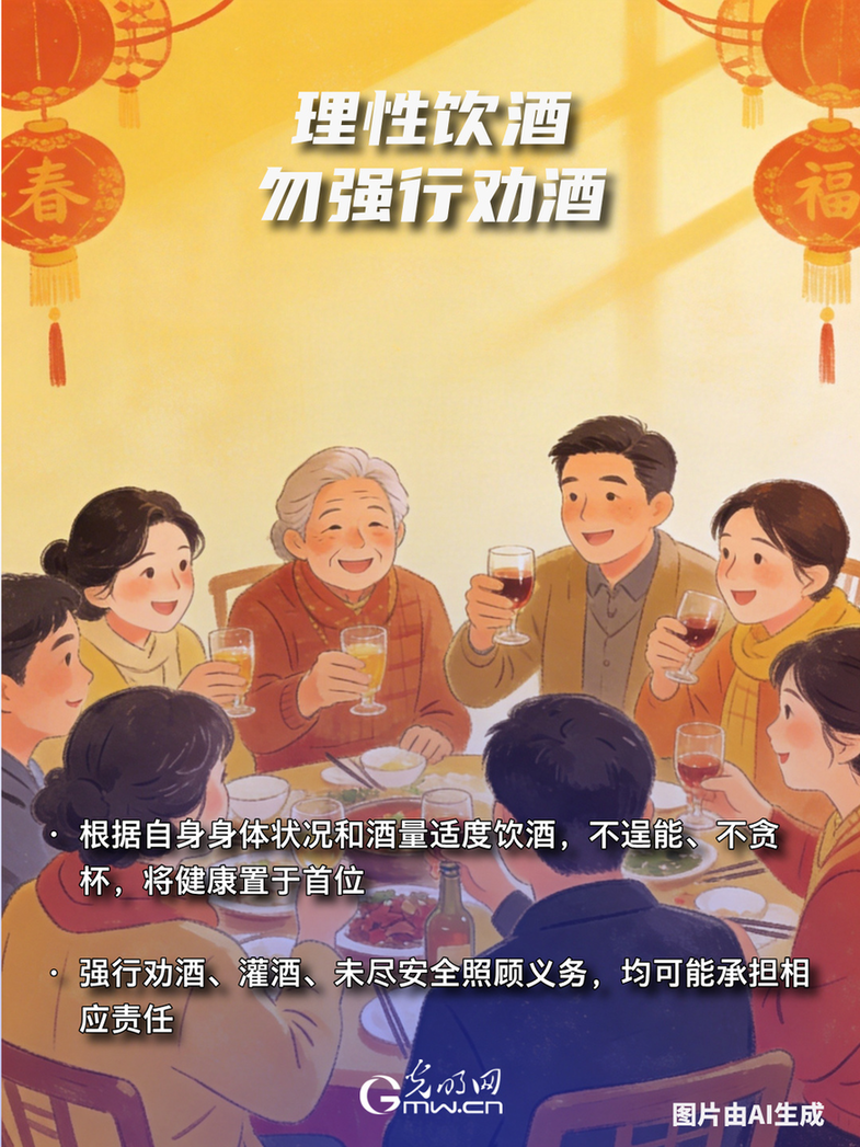 AI海报 | 自动驾驶？强行劝酒？打牌娱乐变赌博？春节团圆这些行为不可有！