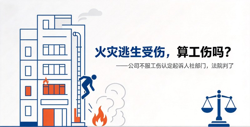 工作场所突发火灾,职工为逃生跳楼致伤,能否认定为工伤?