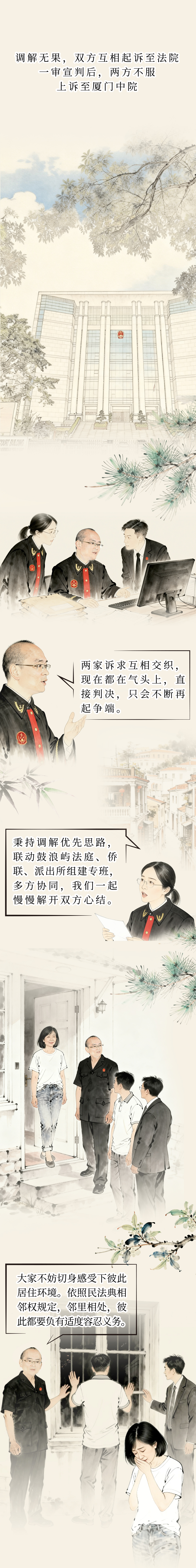 厦法官“漫”谈 | 鼓浪屿上的“六尺巷”